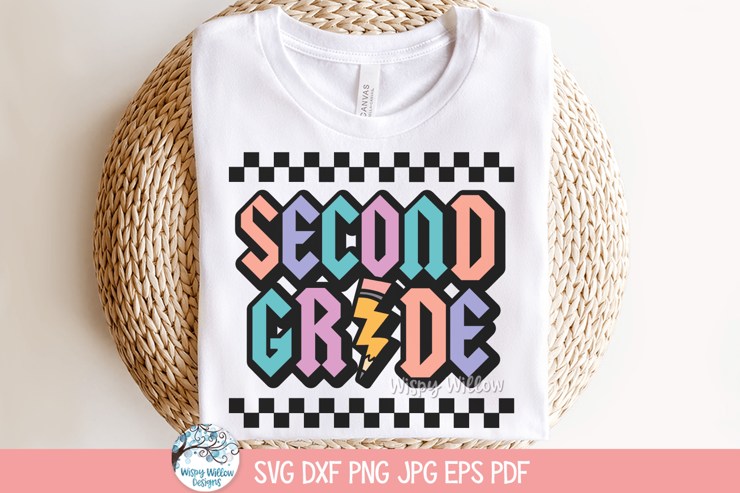 Second Grade SVG | Funky Back to School Design Wispy Willow Designs Company