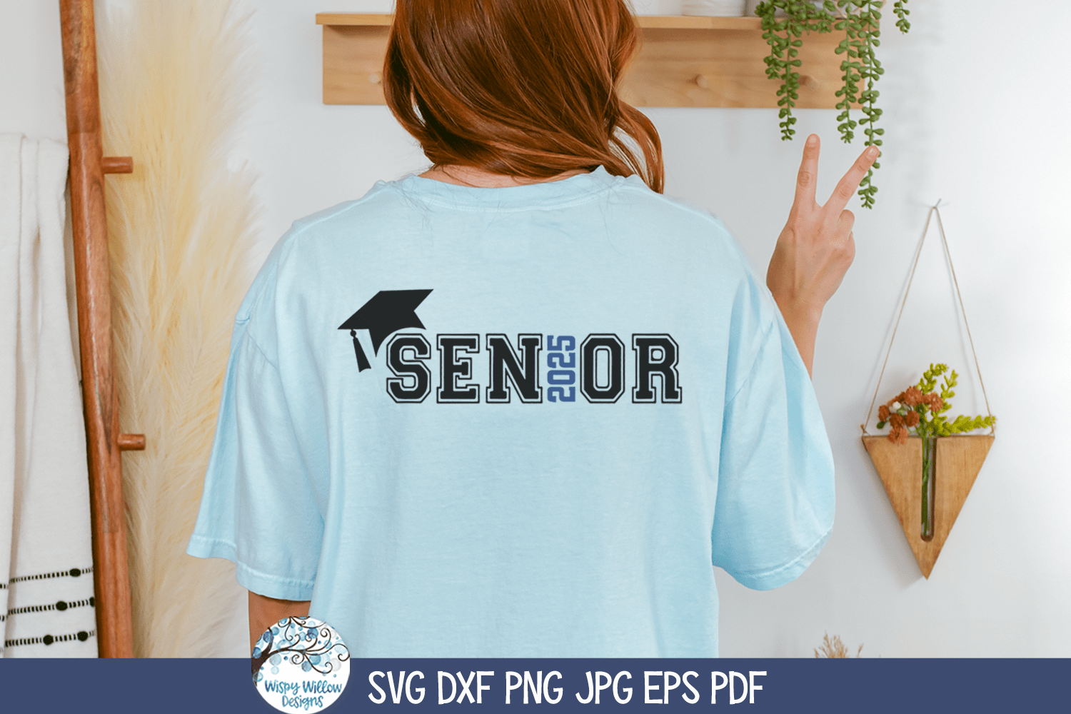 Senior 2025 SVG | Graduation Design Wispy Willow Designs Company