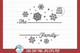 Snowflake Family Ornament SVG | Christmas Design SVG Wispy Willow Designs Company