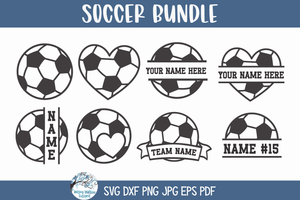 Soccer Bundle SVG | Football Art Set Wispy Willow Designs Company