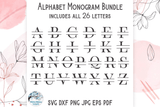 Split Alphabet Playfair SVG Bundle | Classic Alphabet Monogram Designs Wispy Willow Designs Company