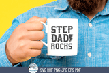 Step Dad Rocks SVG | Step Father Tribute Design Wispy Willow Designs Company