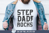 Step Dad Rocks SVG | Step Father Tribute Design Wispy Willow Designs Company