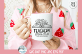 Teachers Plant Seeds SVG | Floral Book Inspirational Quote Wispy Willow Designs Company