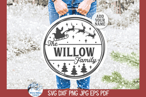 The Family Ornament SVG | Christmas Design SVG Wispy Willow Designs Company