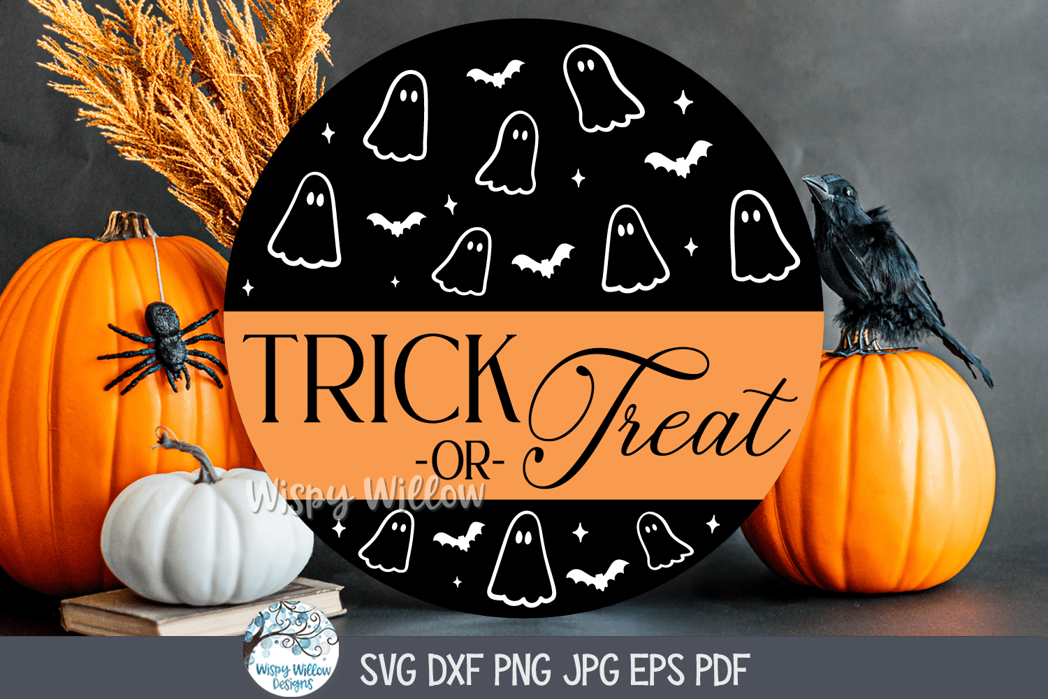 Trick Or Treat SVG | Classic Halloween Design Wispy Willow Designs Company