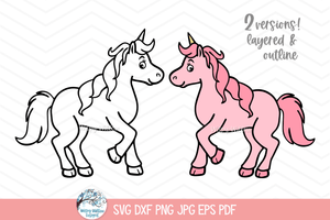 Unicorn SVG | Magical Fantasy Design Wispy Willow Designs Company