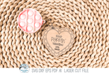 Valentine's Day Pop It Keychain and Bracelet Tag Bundle - SVG File for Laser Cutter Wispy Willow Designs Company