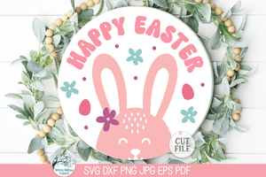 Welcome Easter and Spring Round Sign SVG Bundle Wispy Willow Designs Company