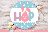 Welcome Easter and Spring Round Sign SVG Bundle Wispy Willow Designs Company