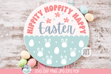 Welcome Easter and Spring Round Sign SVG Bundle Wispy Willow Designs Company