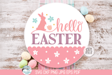 Welcome Easter and Spring Round Sign SVG Bundle Wispy Willow Designs Company