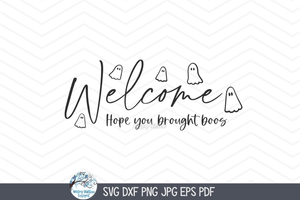 Welcome SVG | Festive Halloween Greeting Wispy Willow Designs Company