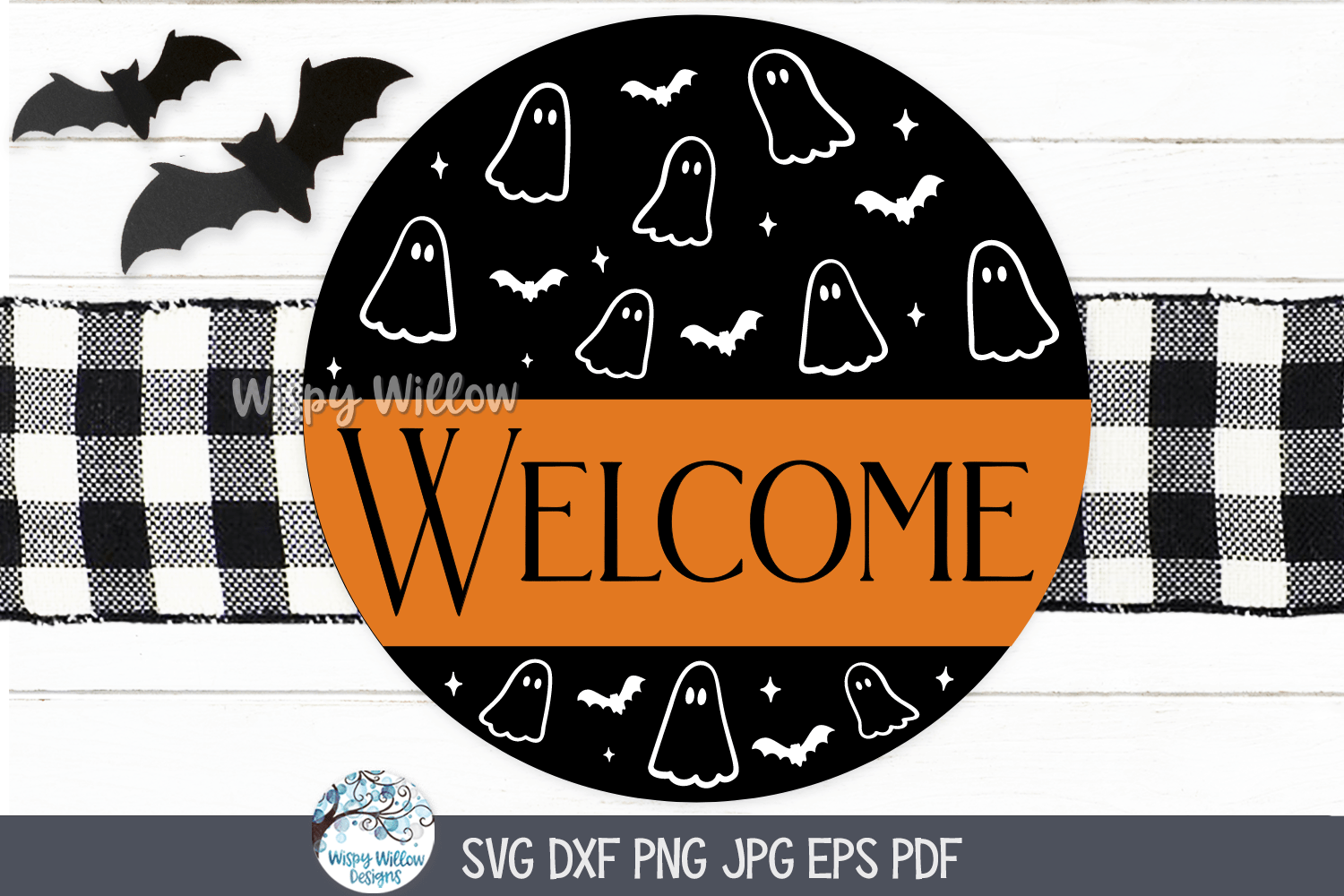 Welcome SVG | Halloween Welcome Graphics Wispy Willow Designs Company