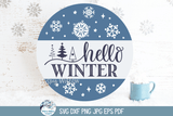 Winter Sign Bundle SVG | Seasonal Decor Collection Wispy Willow Designs Company