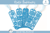 Winter Snowflake Bookmark SVG Bundle for Cricut Wispy Willow Designs Company