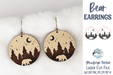 Bear Earring SVG for Glowforge Laser Cutter Wispy Willow Designs Company