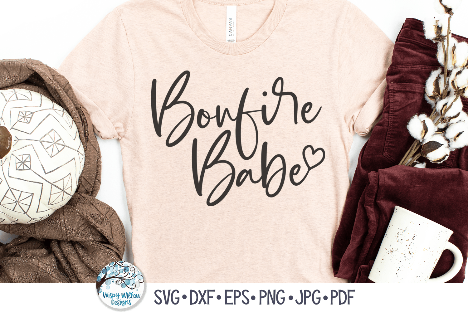 Bonfire Babe SVG Wispy Willow Designs Company