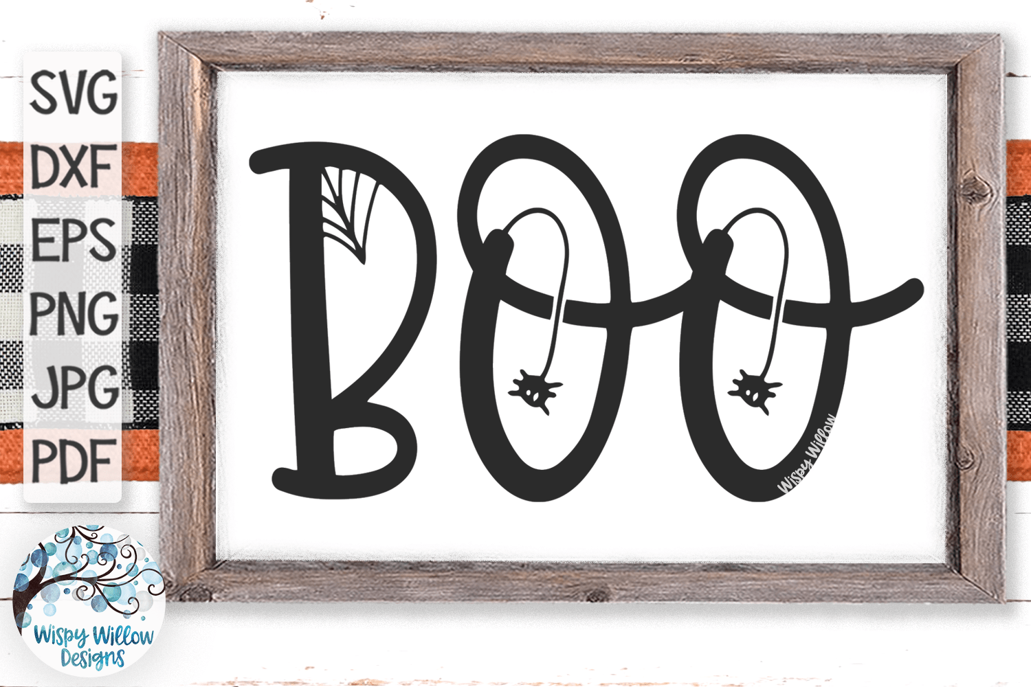 Boo SVG | Halloween SVG Wispy Willow Designs Company