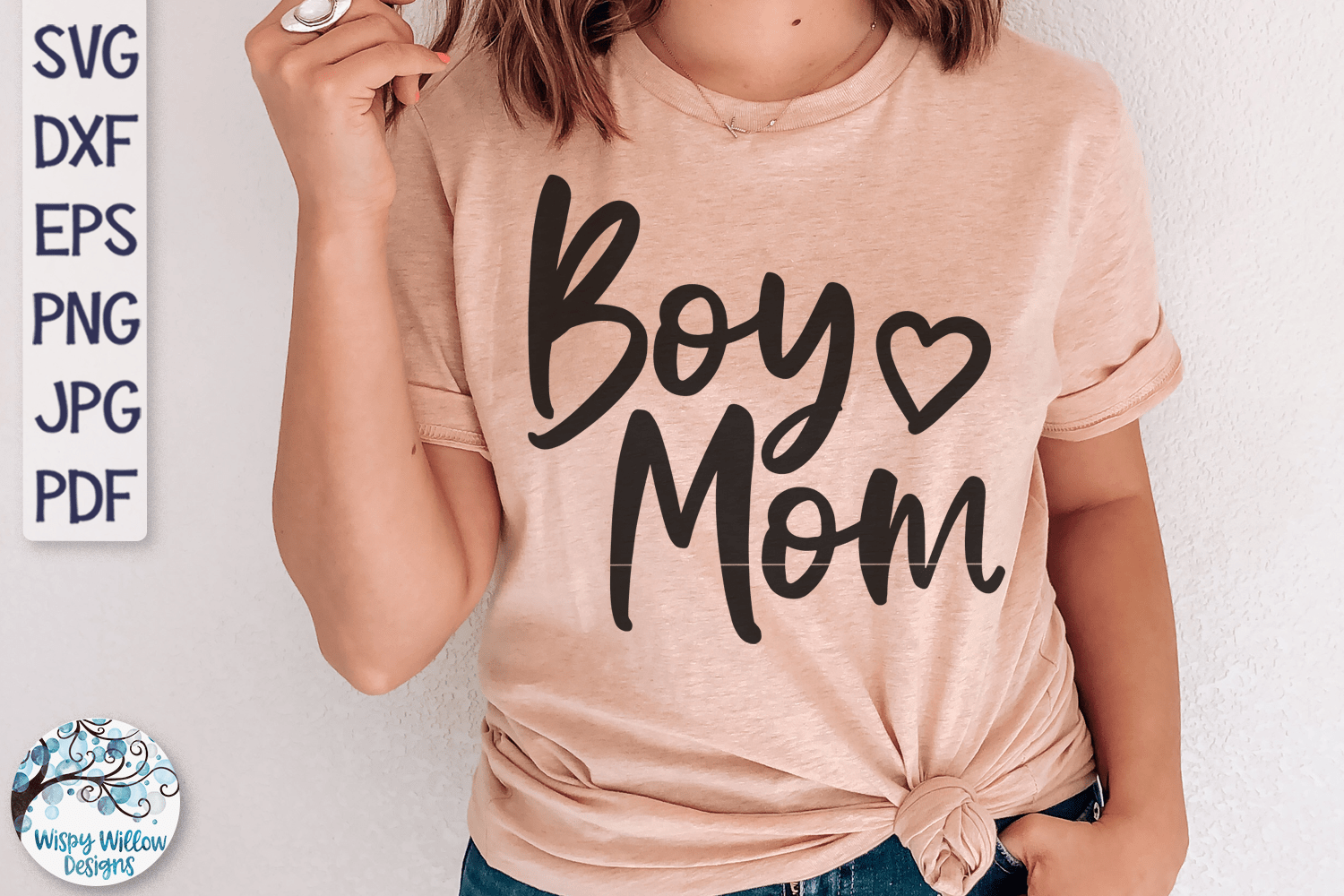 Boy Mom SVG Wispy Willow Designs Company