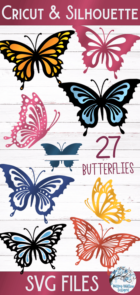 Butterfly SVG, Butterfly Stencil, Butterfly Printable Cut File, Cricut  Silhouette - Cut File, Print At Home