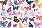 Butterfly SVG Bundle | 27 Butterfly SVGs Wispy Willow Designs Company