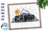 Camp Mountain SVG Wispy Willow Designs Company