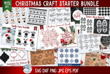 Christmas Craft Starter SVG Bundle | Holiday SVG Bundle Pack Wispy Willow Designs Company