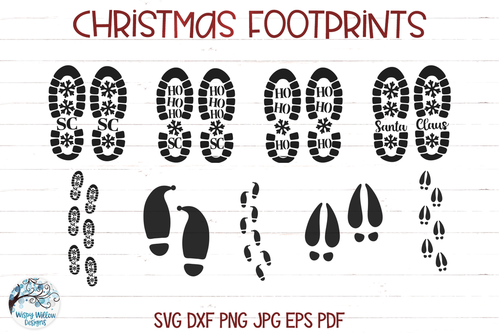 Santa Clause shoe print  Christmas svg design, Cricut christmas ideas,  Christmas svg