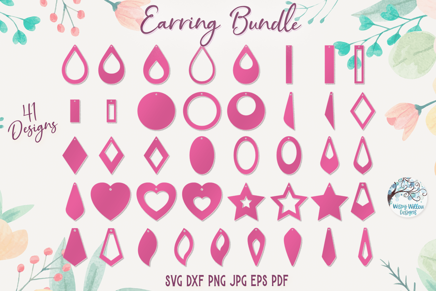 Large Earring Card SVG - Cricut or Laser Cutter – Wispy Willow Designs