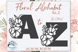 Floral Alphabet SVG Bundle Vol. 2 Wispy Willow Designs Company