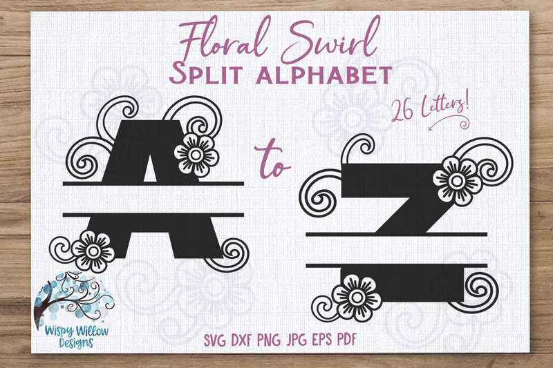 Floral Font Svg Floral Letter M Svg Floral Alphabet M Svg 