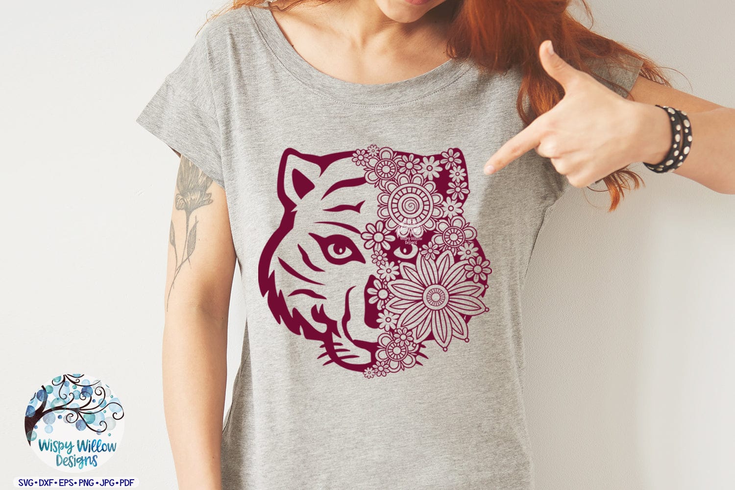 Zentangle Tiger SVG Mandala Tiger SVG Tiger for Cricut 