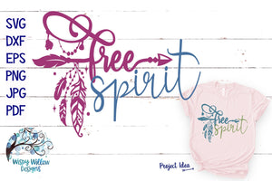 Free Spirit Boho Arrow SVG Wispy Willow Designs Company