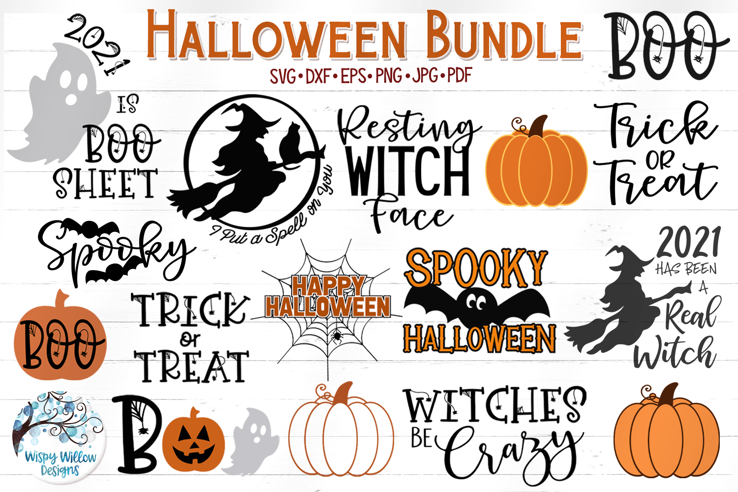 Halloween SVG Bundle Wispy Willow Designs Company