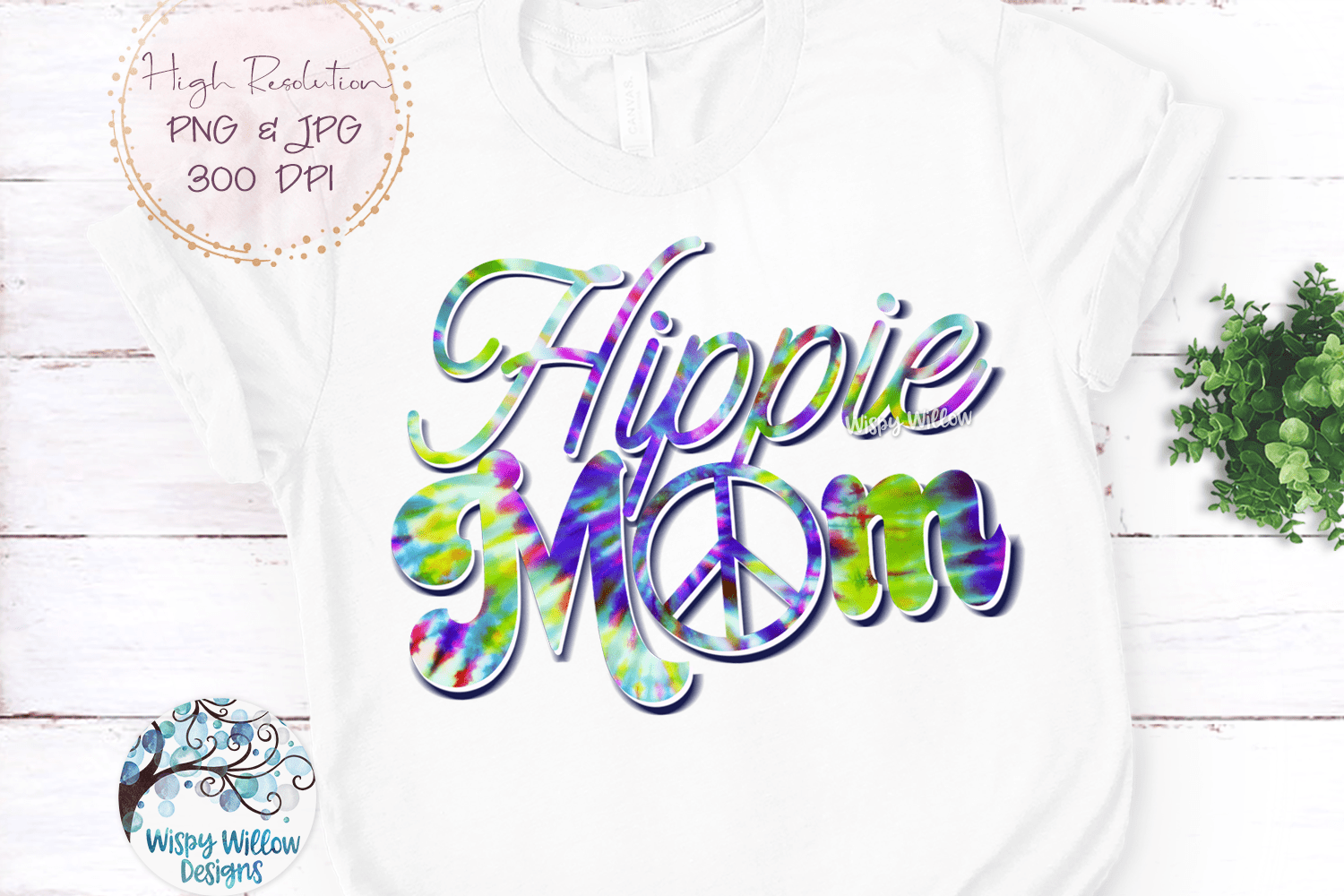 Hippie Mom Sublimation PNG Wispy Willow Designs Company