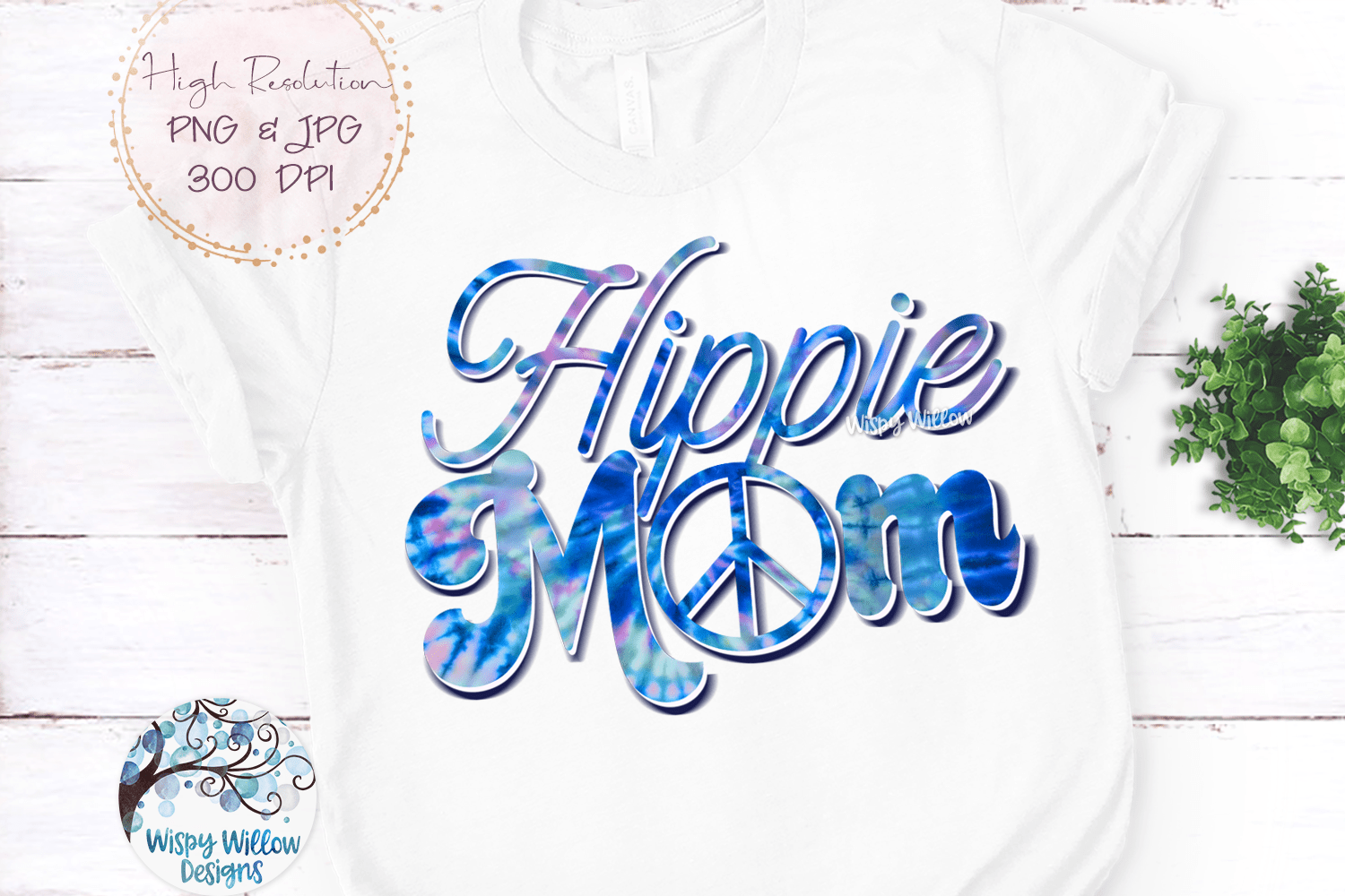 Hippie Mom Sublimation PNG Wispy Willow Designs Company