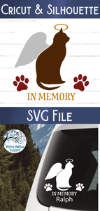 In Memory Cat SVG Wispy Willow Designs Company