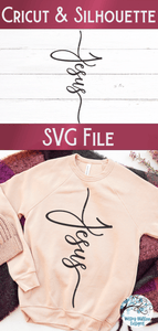 Jesus Cross SVG Cut File Wispy Willow Designs Company