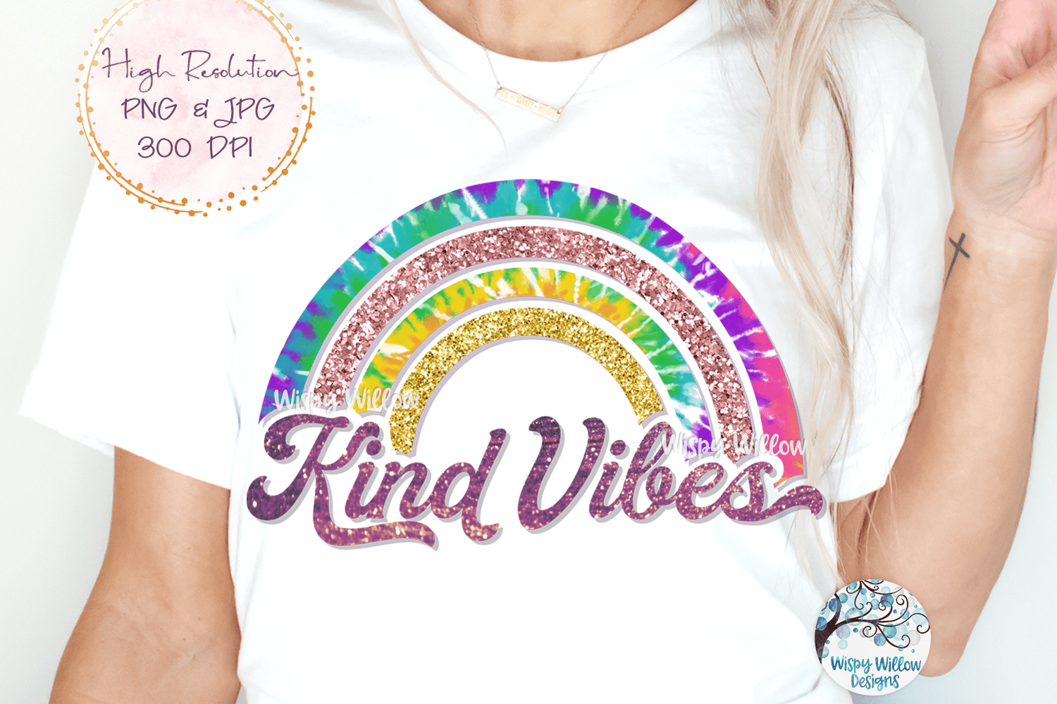 Kind Vibes PNG Sublimation Wispy Willow Designs Company