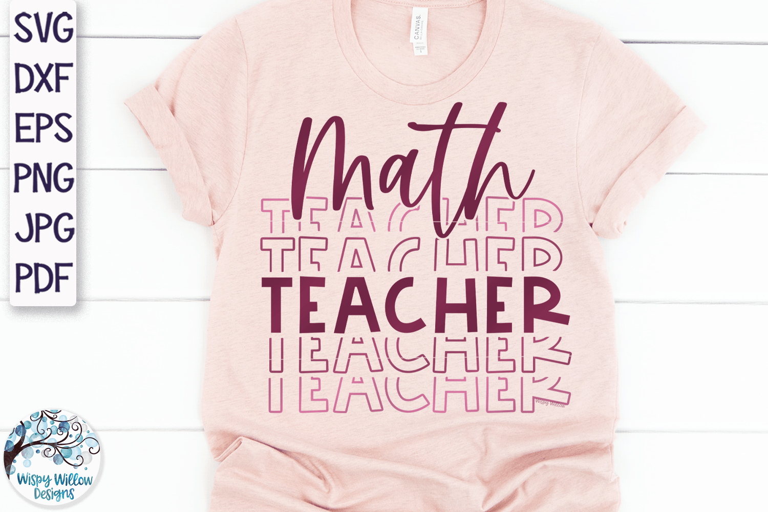 Math Teacher SVG Wispy Willow Designs Company