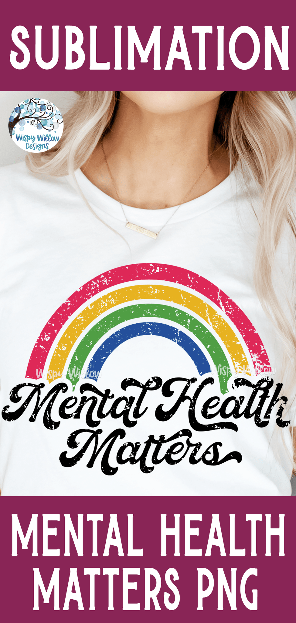 Mental Health Matters Sublimation Png Wispy Willow Designs Company