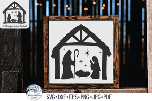 Nativity Christmas SVG Bundle - 30 Religious Holiday Designs Wispy Willow Designs Company