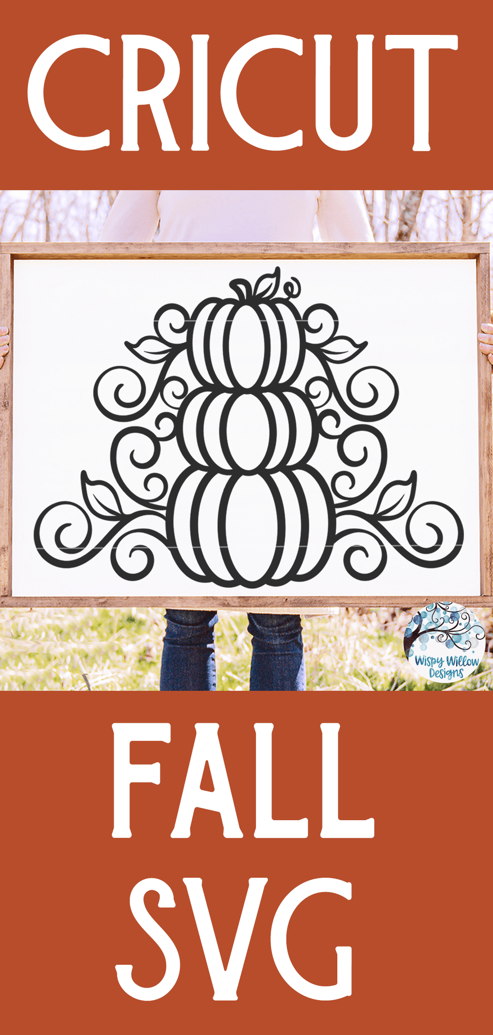 Pumpkin Stack SVG | Fall SVG Wispy Willow Designs Company