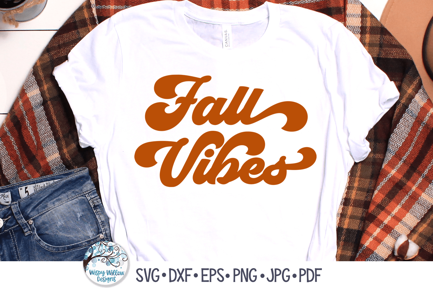 Retro Fall Vibes SVG Wispy Willow Designs Company