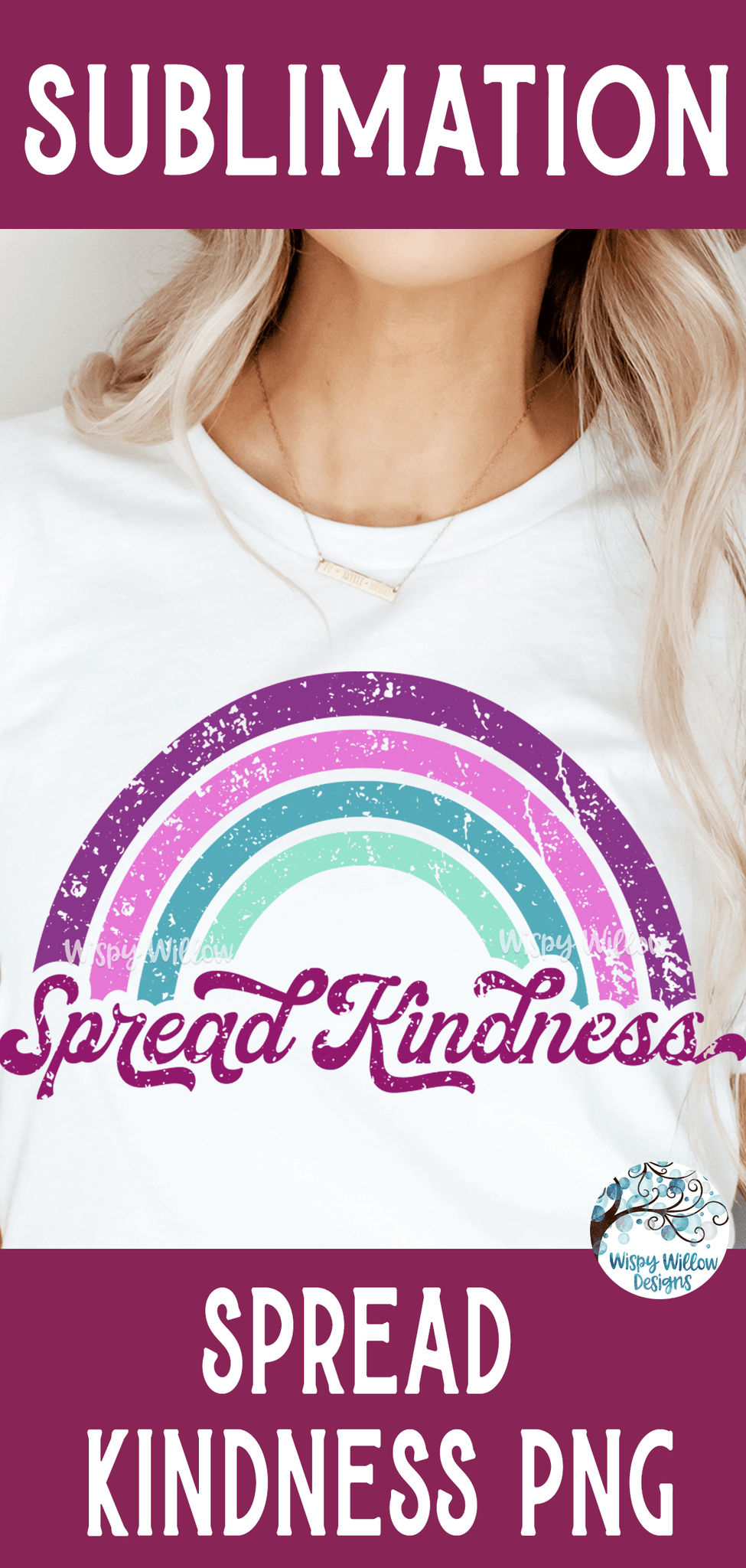 Spread Kindness Sublimation Png Wispy Willow Designs Company