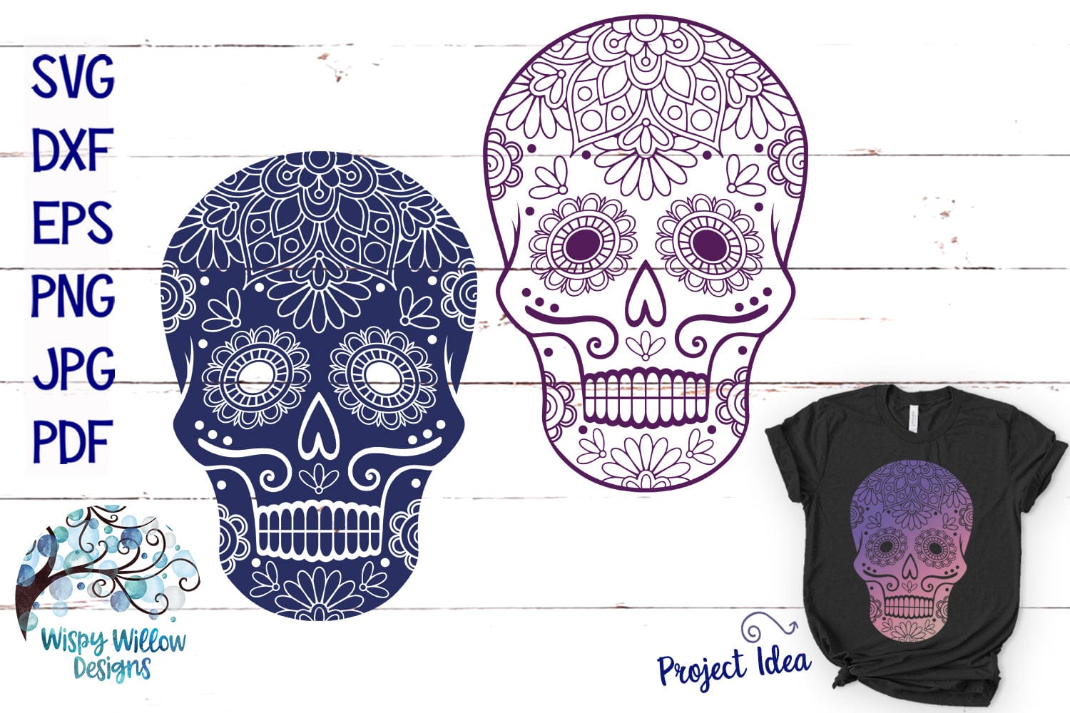 Woman Sugar Skull, Svg Png Dxf Eps Designs Download - free svg