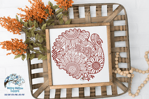 Turkey Zentangle SVG Wispy Willow Designs Company